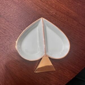 Kate Spade Aqua and Silver Jewelry Dish